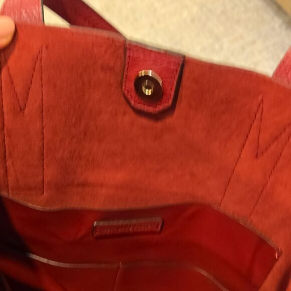 Michael Kors Cherry Red Tote - Picture 7 of 8